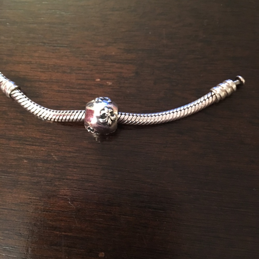 Pandora 925 sterling silver fleur de lis charm